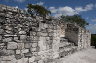 Temple VII in Calakmul's Central Plaza - calakmul mayan ruins,calakmul mayan temple,mayan temple pictures,mayan ruins photos